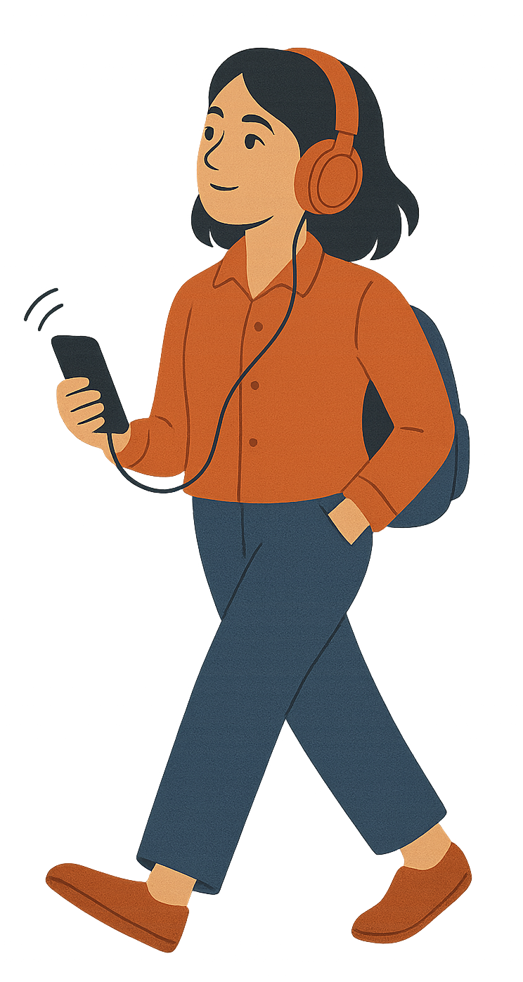 walking and learning